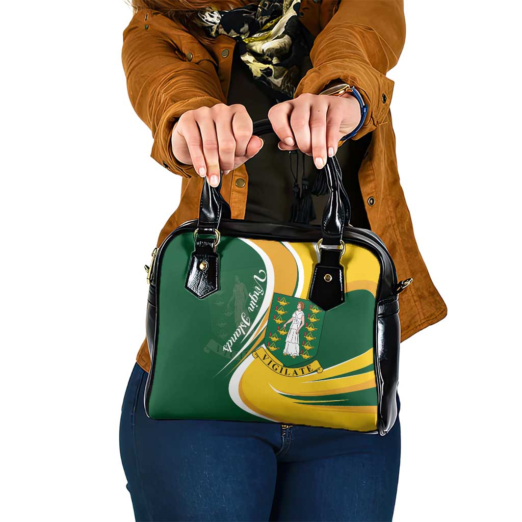 British Virgin Islands Shoulder Handbag Vigilate Flag Color