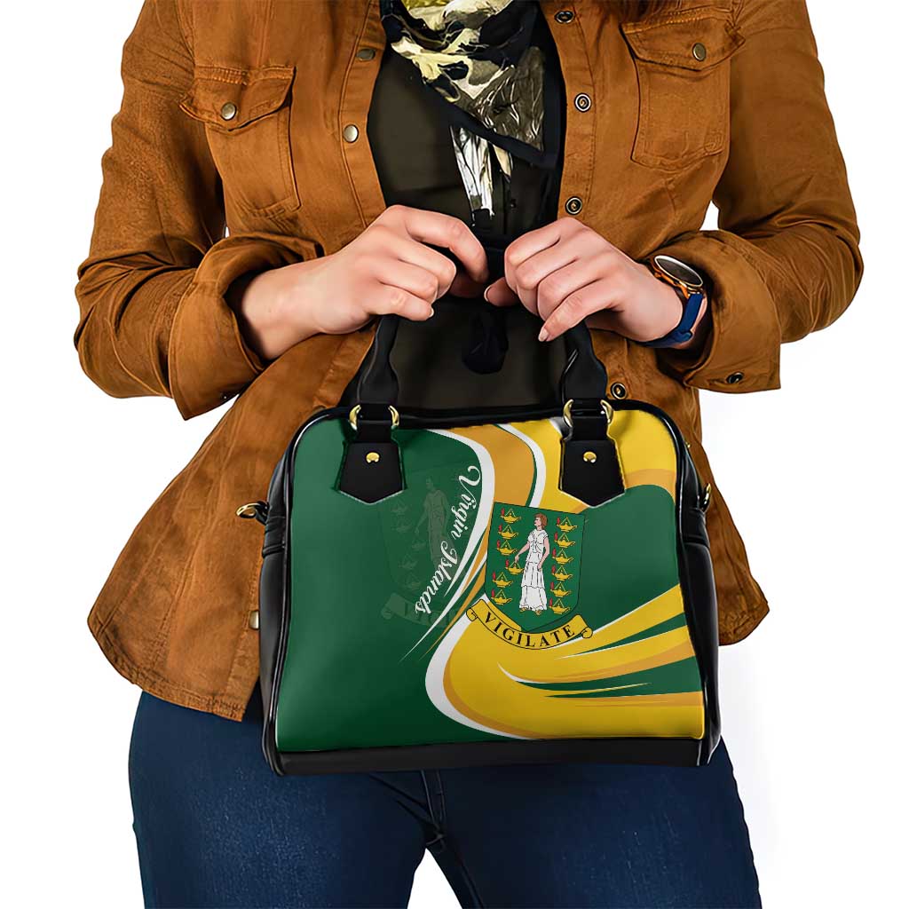 British Virgin Islands Shoulder Handbag Vigilate Flag Color