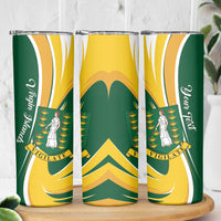 Personalised British Virgin Islands Skinny Tumbler Vigilate Flag Color