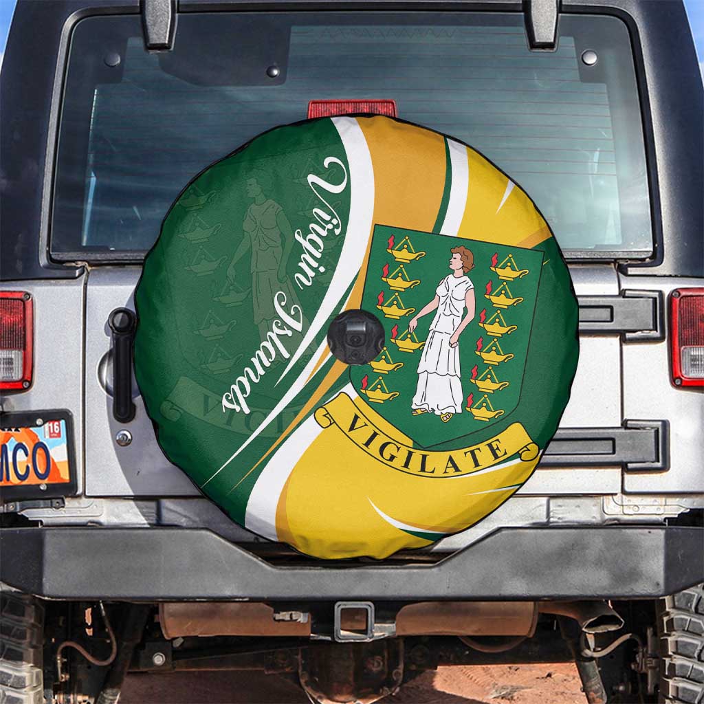 British Virgin Islands Spare Tire Cover Vigilate Flag Color