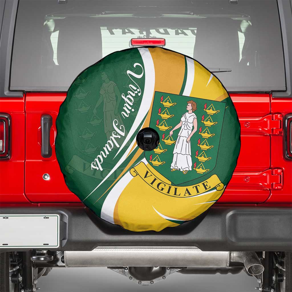 British Virgin Islands Spare Tire Cover Vigilate Flag Color