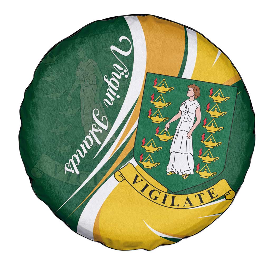 British Virgin Islands Spare Tire Cover Vigilate Flag Color