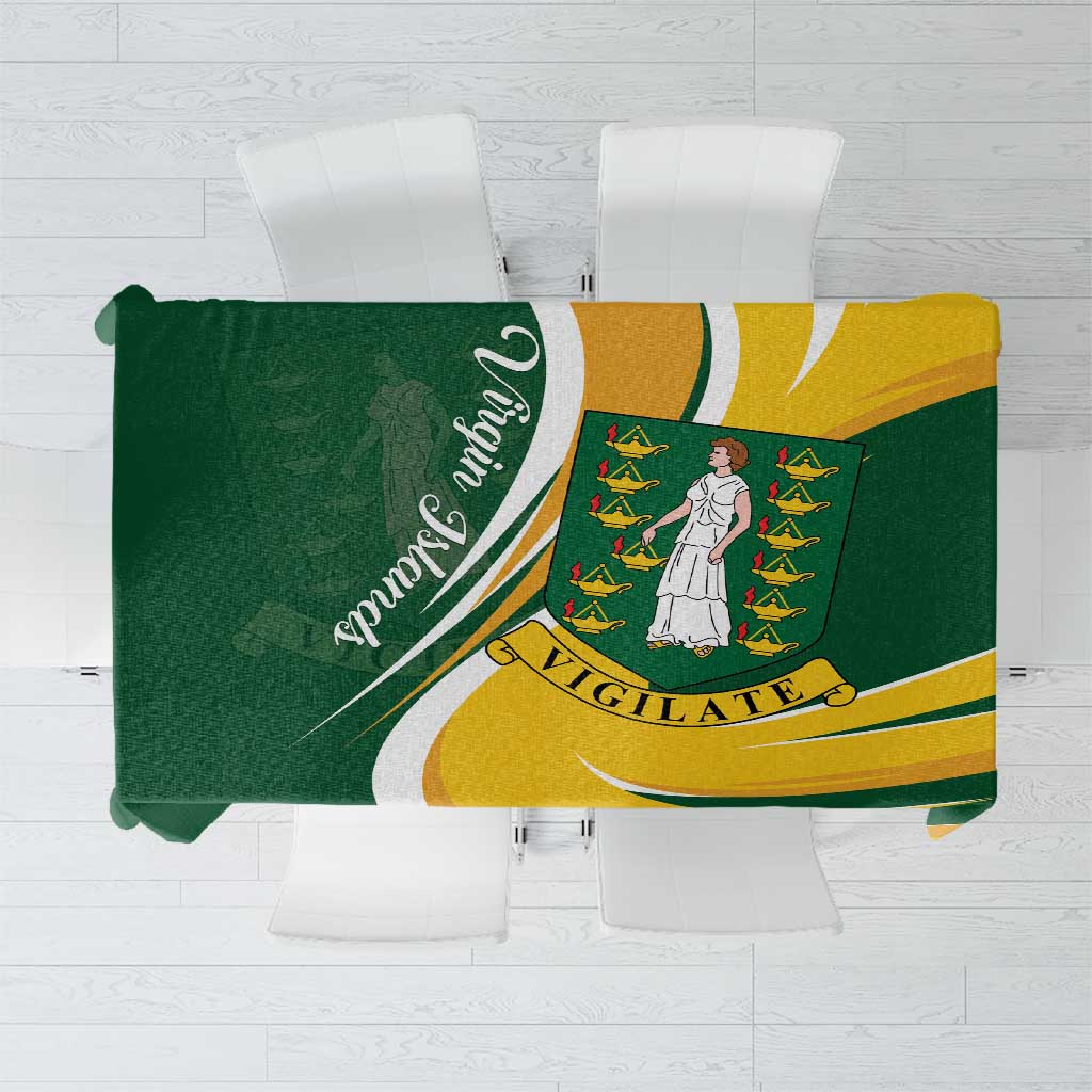 British Virgin Islands Tablecloth Vigilate Flag Color