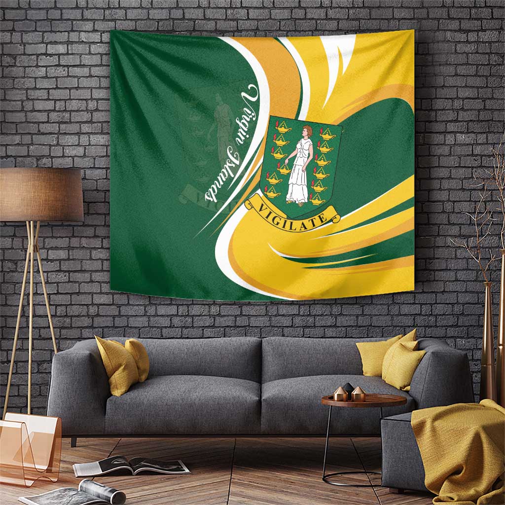 British Virgin Islands Tapestry Vigilate Flag Color