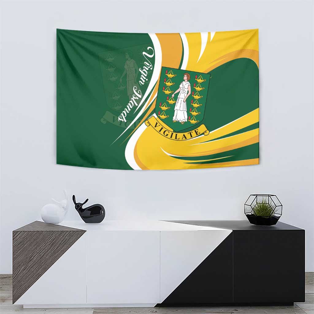 British Virgin Islands Tapestry Vigilate Flag Color