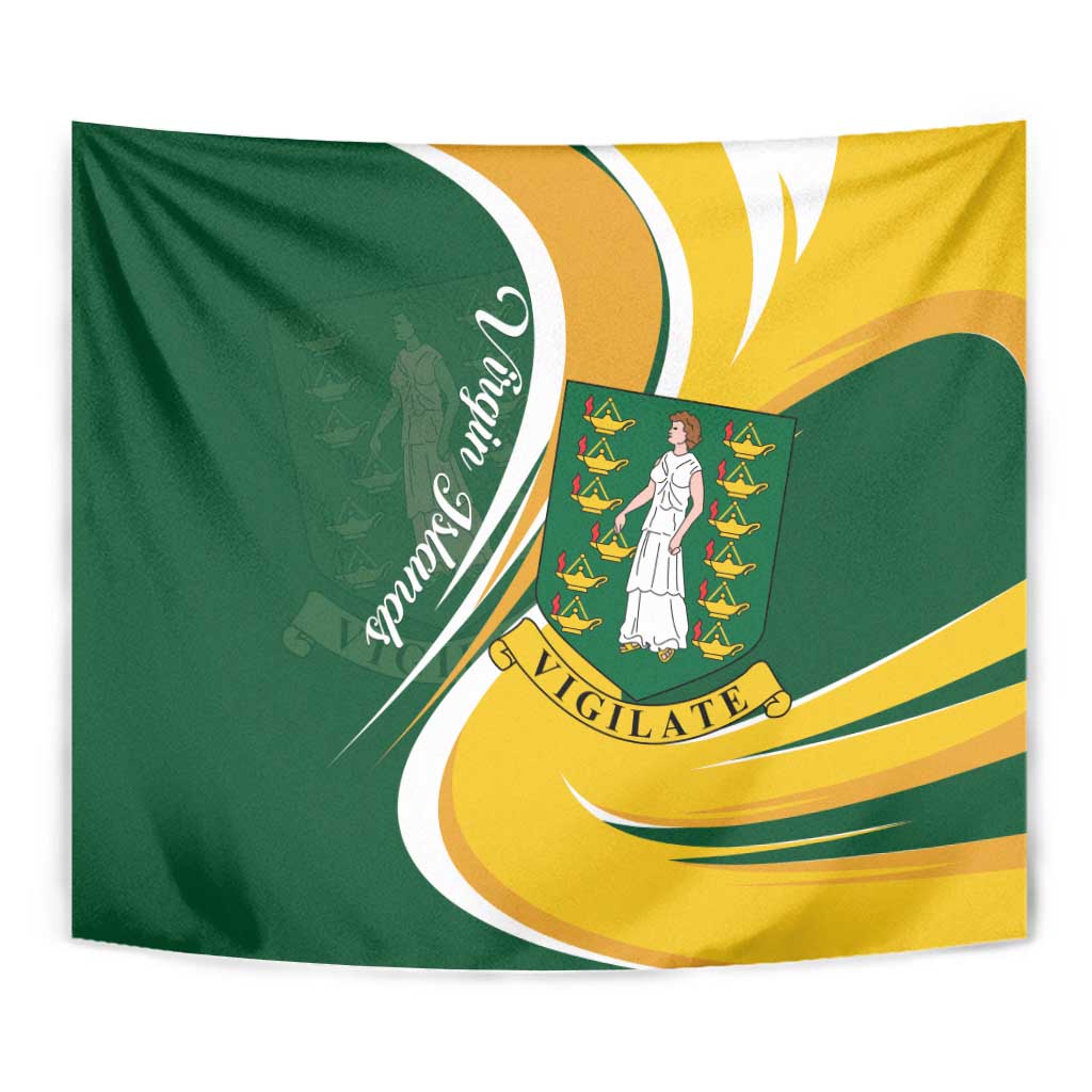 British Virgin Islands Tapestry Vigilate Flag Color