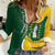 Personalised British Virgin Islands Women Casual Shirt Vigilate Flag Color
