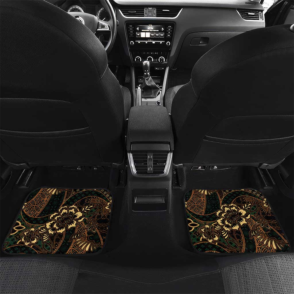 Indonesian Batik Pattern Vintage Brown Car Mats