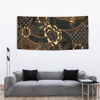 Indonesian Batik Pattern Vintage Brown Tapestry