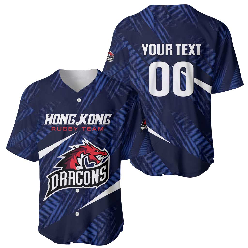 Custom Hong Kong Rugby Baseball Jersey Dragons Go Champions