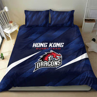 Hong Kong Rugby Bedding Set Dragons Go Champions