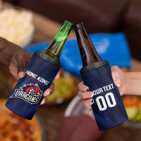 Custom Hong Kong Rugby 4 in 1 Can Cooler Tumbler Dragons Go Champions