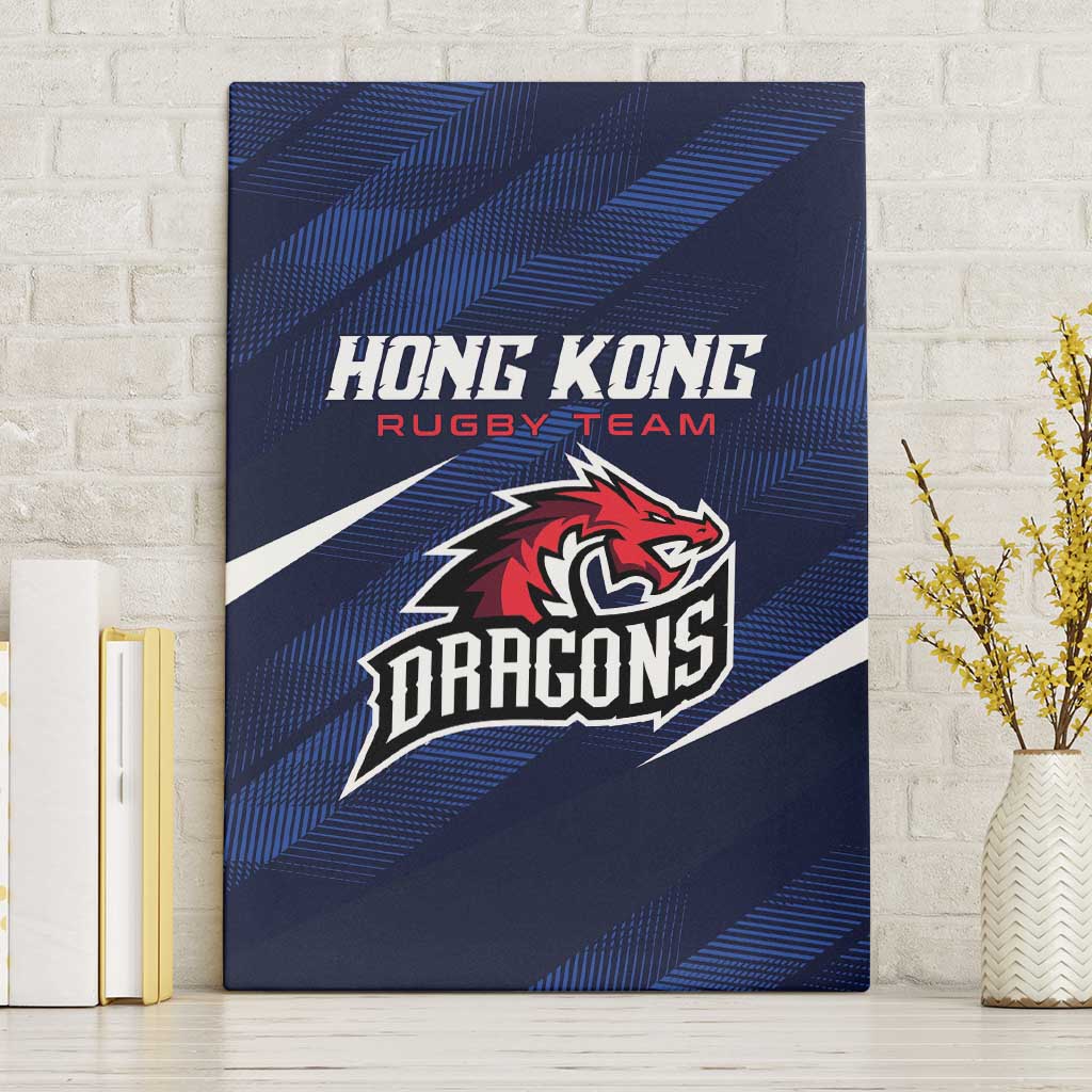 Hong Kong Rugby Canvas Wall Art Dragons Go Champions
