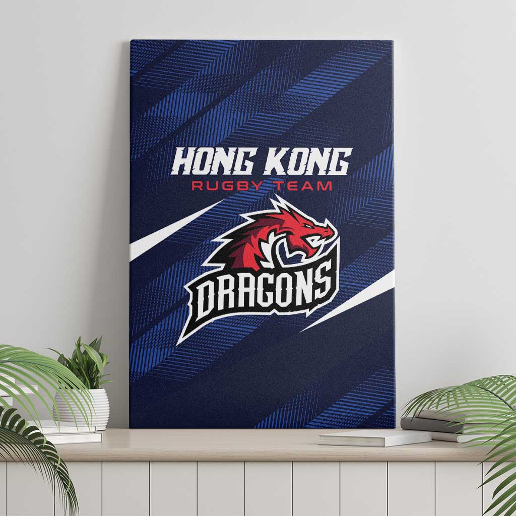 Hong Kong Rugby Canvas Wall Art Dragons Go Champions