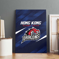 Hong Kong Rugby Canvas Wall Art Dragons Go Champions