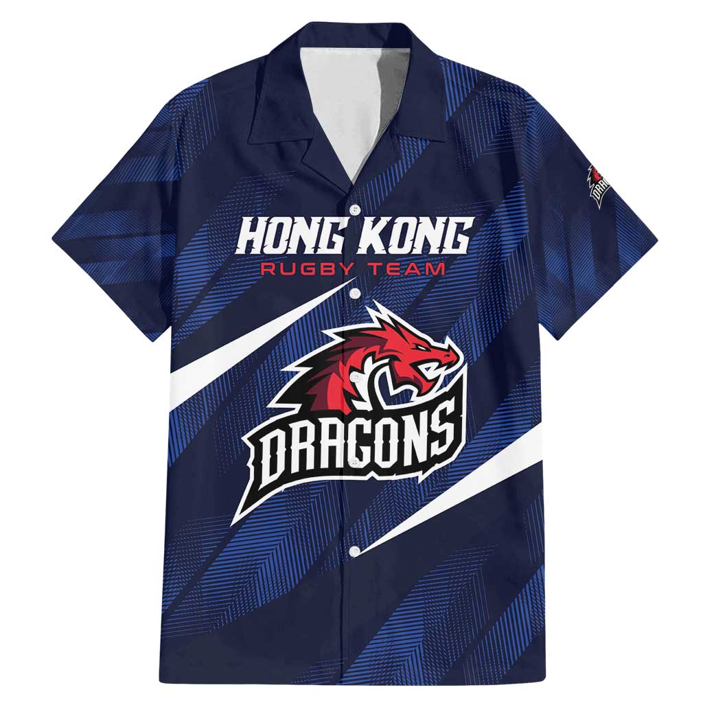 Custom Hong Kong Rugby Family Matching Mermaid Dress and Hawaiian Shirt Dragons Go Champions