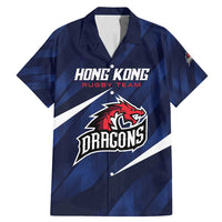 Custom Hong Kong Rugby Family Matching Mermaid Dress and Hawaiian Shirt Dragons Go Champions