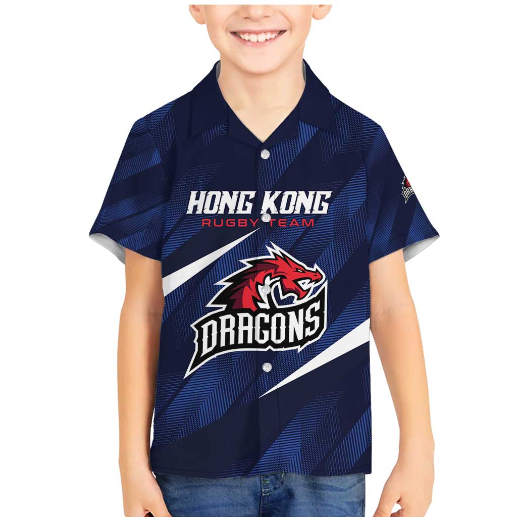 Custom Hong Kong Rugby Family Matching Mermaid Dress and Hawaiian Shirt Dragons Go Champions