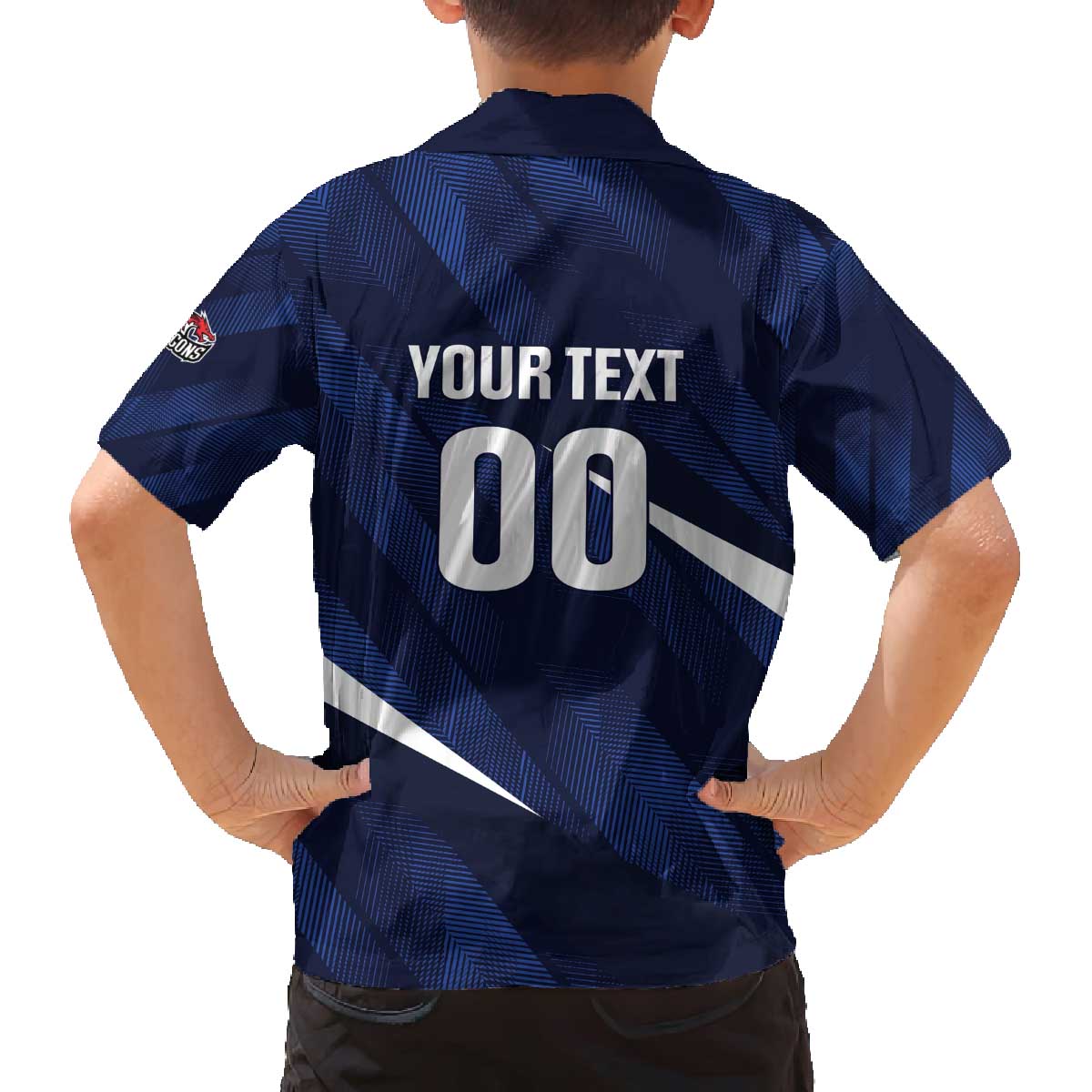 Custom Hong Kong Rugby Family Matching Off The Shoulder Long Sleeve Dress and Hawaiian Shirt Dragons Go Champions