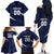 Custom Hong Kong Rugby Family Matching Off The Shoulder Long Sleeve Dress and Hawaiian Shirt Dragons Go Champions