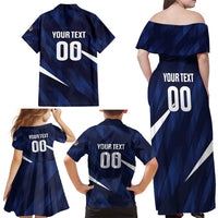 Custom Hong Kong Rugby Family Matching Off Shoulder Maxi Dress and Hawaiian Shirt Dragons Go Champions