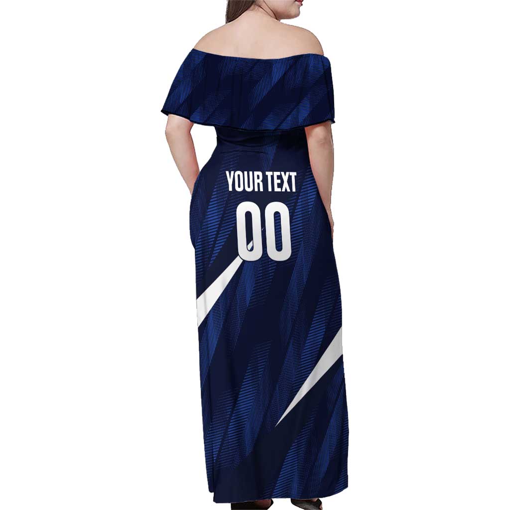 Custom Hong Kong Rugby Family Matching Off Shoulder Maxi Dress and Hawaiian Shirt Dragons Go Champions