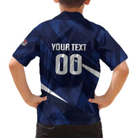 Custom Hong Kong Rugby Family Matching Short Sleeve Bodycon Dress and Hawaiian Shirt Dragons Go Champions