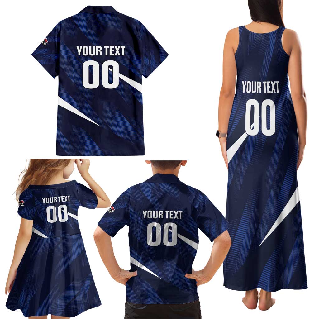 Custom Hong Kong Rugby Family Matching Tank Maxi Dress and Hawaiian Shirt Dragons Go Champions