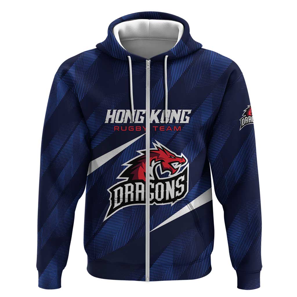 Custom Hong Kong Rugby Hoodie Dragons Go Champions