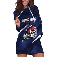 Custom Hong Kong Rugby Hoodie Dress Dragons Go Champions