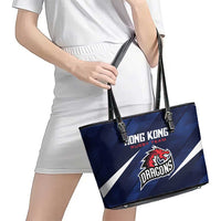 Hong Kong Rugby Leather Tote Bag Dragons Go Champions