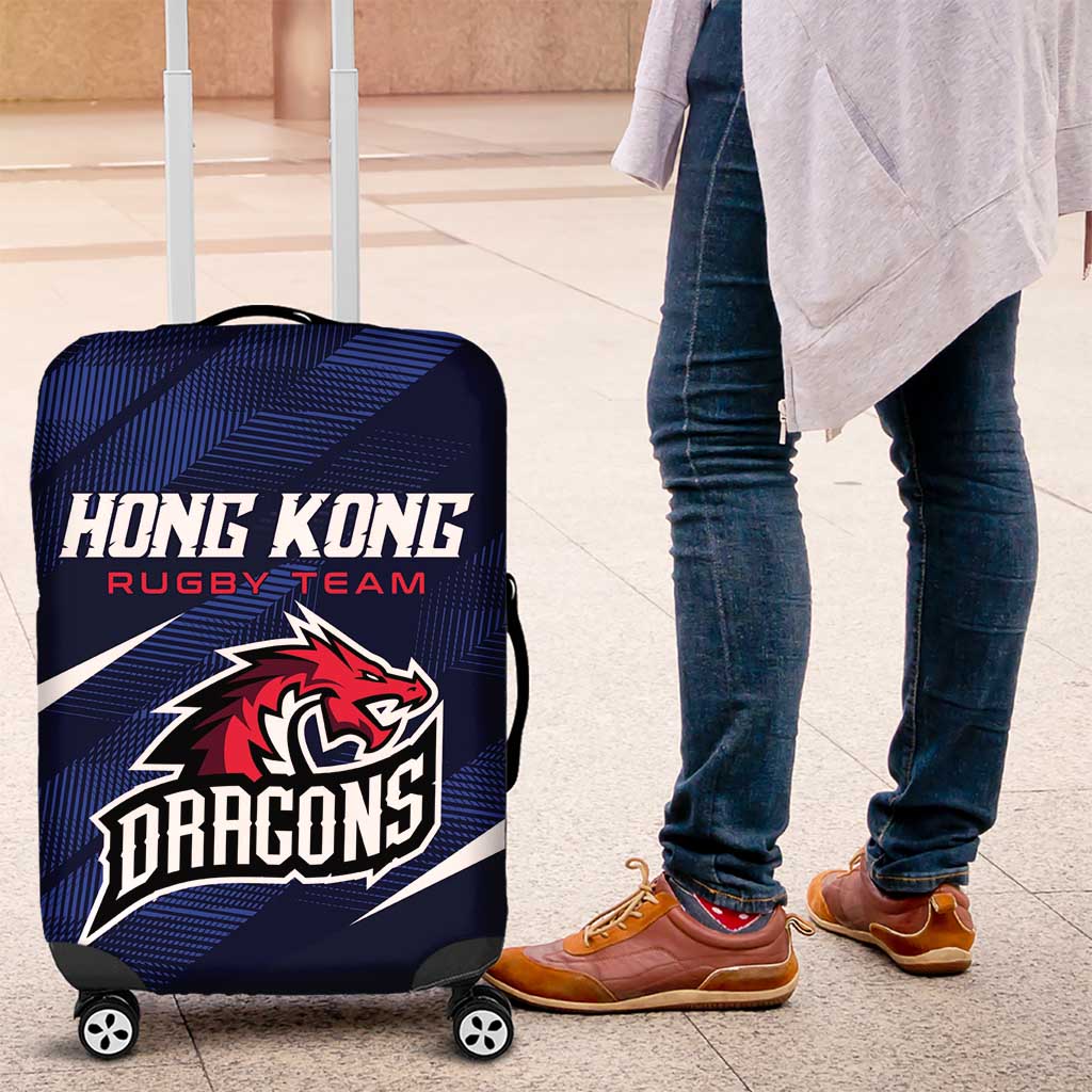Hong Kong Rugby Luggage Cover Dragons Go Champions