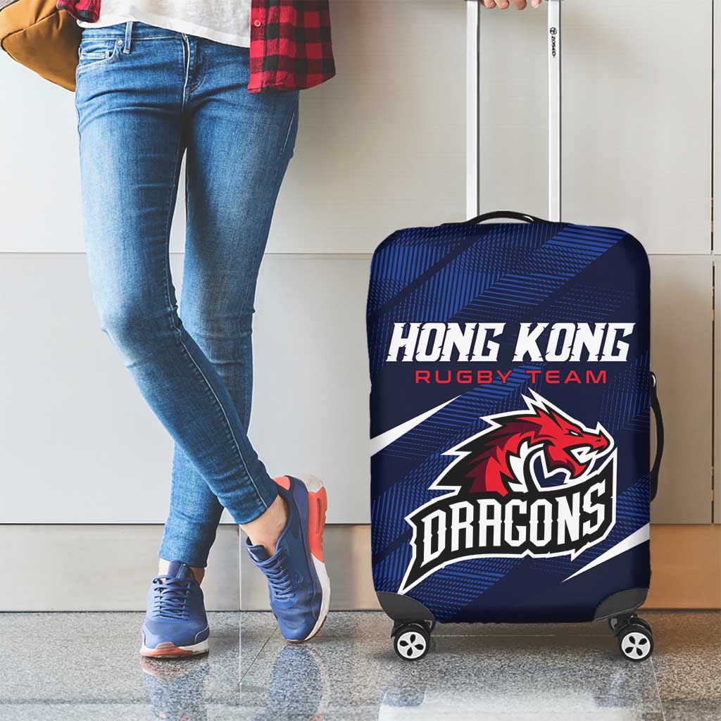 Hong Kong Rugby Luggage Cover Dragons Go Champions