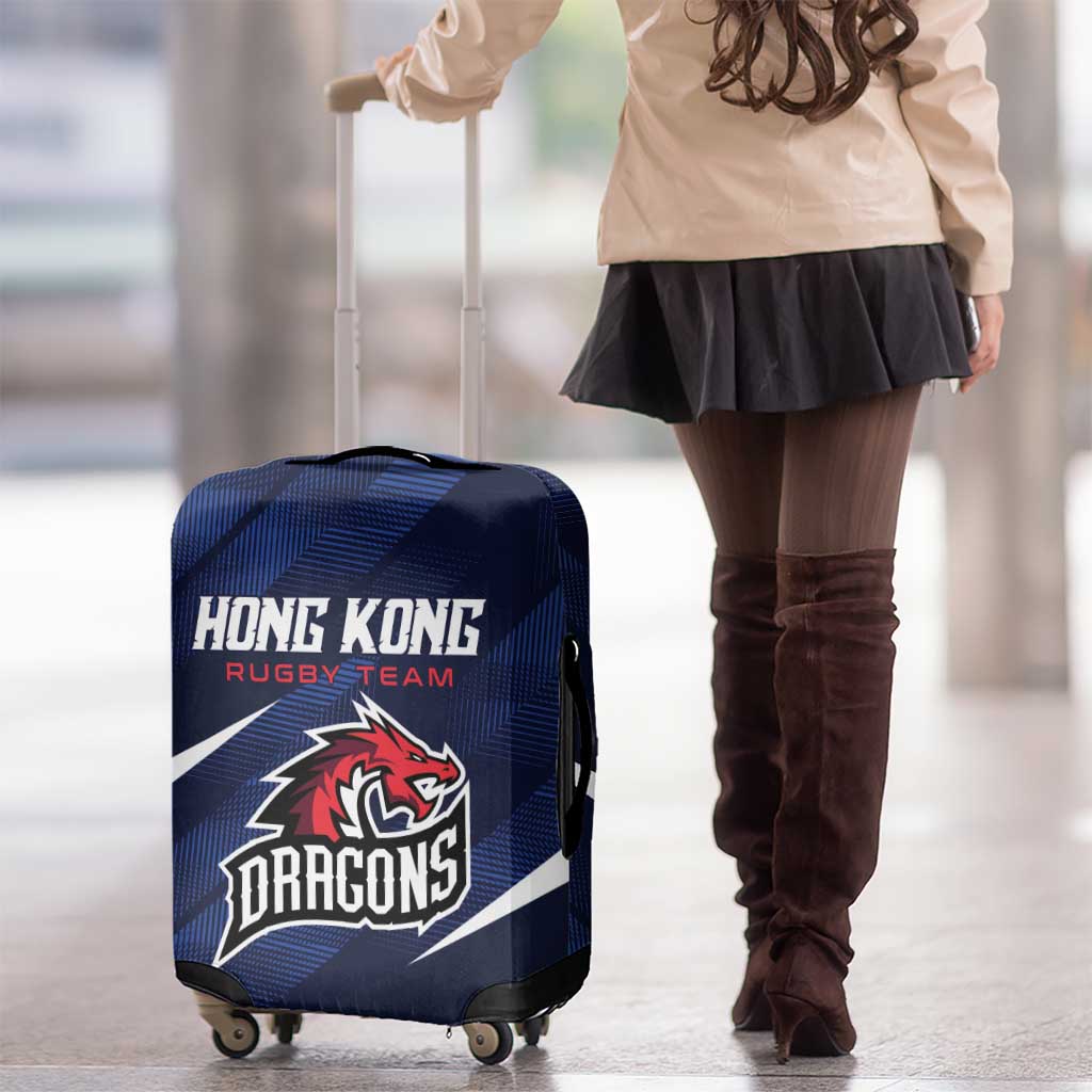 Hong Kong Rugby Luggage Cover Dragons Go Champions