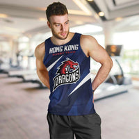 Custom Hong Kong Rugby Men Tank Top Dragons Go Champions