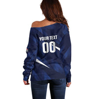 Custom Hong Kong Rugby Off Shoulder Sweater Dragons Go Champions