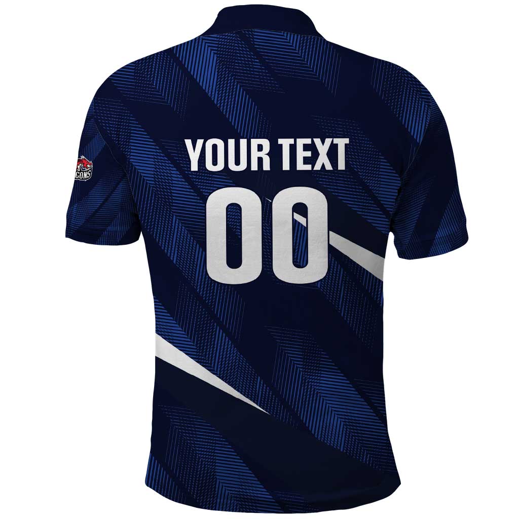 Custom Hong Kong Rugby Polo Shirt Dragons Go Champions