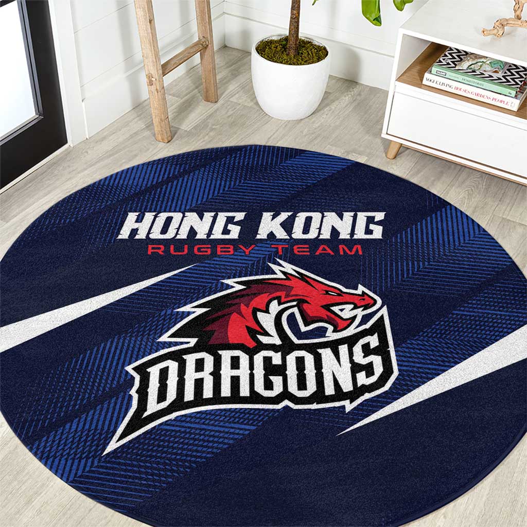 Hong Kong Rugby Round Carpet Dragons Go Champions