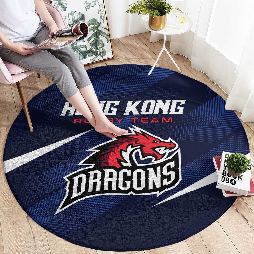 Hong Kong Rugby Round Carpet Dragons Go Champions