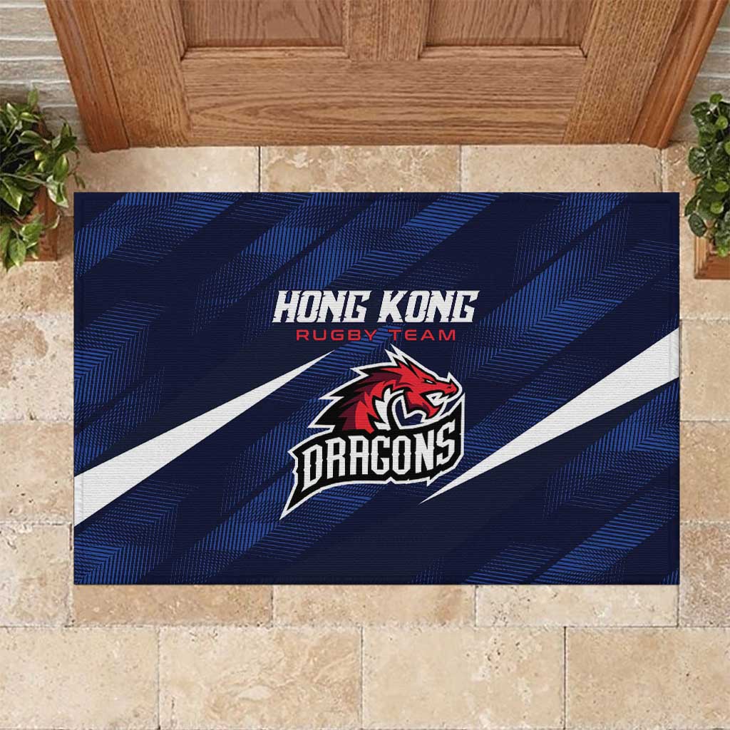 Hong Kong Rugby Rubber Doormat Dragons Go Champions