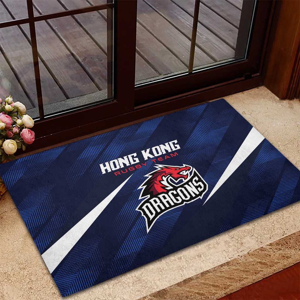 Hong Kong Rugby Rubber Doormat Dragons Go Champions