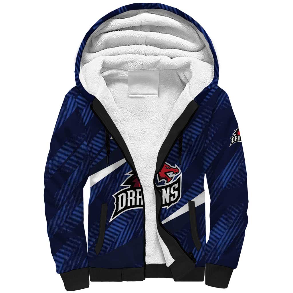 Custom Hong Kong Rugby Sherpa Hoodie Dragons Go Champions