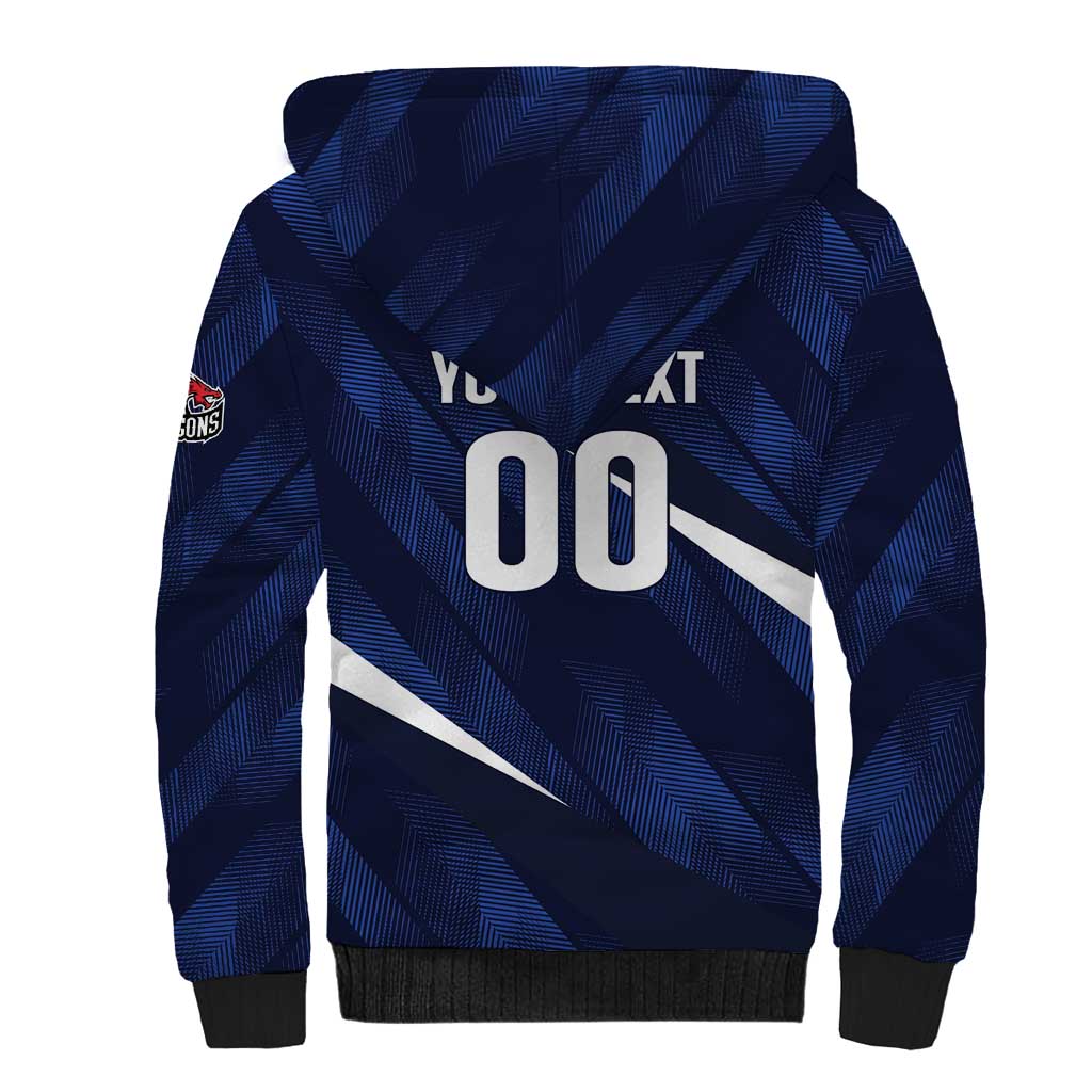 Custom Hong Kong Rugby Sherpa Hoodie Dragons Go Champions