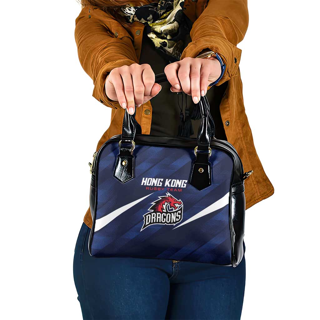 Hong Kong Rugby Shoulder Handbag Dragons Go Champions