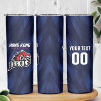 Custom Hong Kong Rugby Skinny Tumbler Dragons Go Champions
