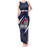 Custom Hong Kong Rugby Tank Maxi Dress Dragons Go Champions