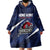 Custom Hong Kong Rugby Wearable Blanket Hoodie Dragons Go Champions