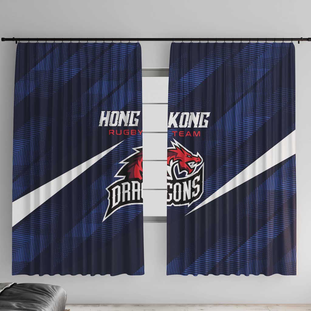Hong Kong Rugby Window Curtain Dragons Go Champions