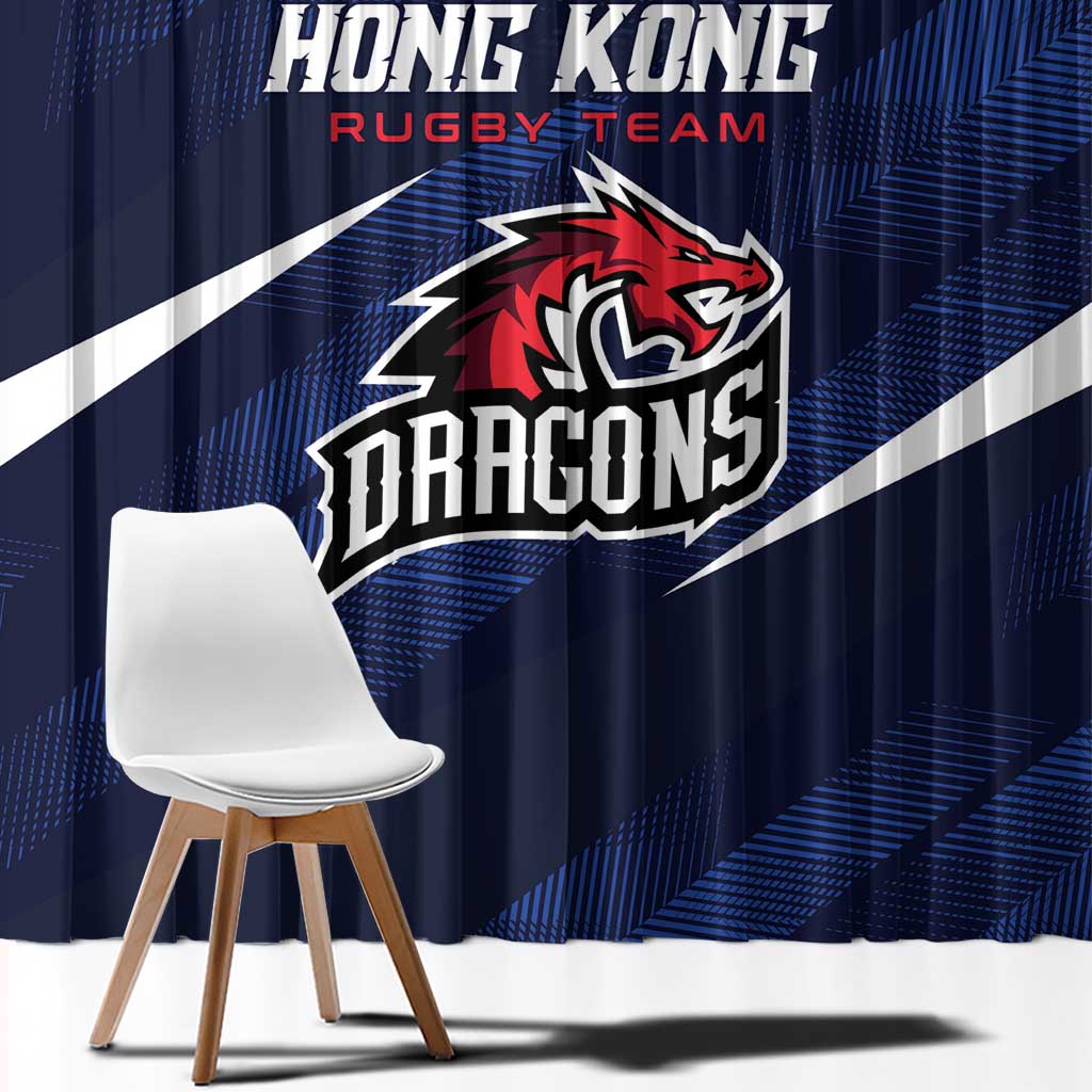 Hong Kong Rugby Window Curtain Dragons Go Champions