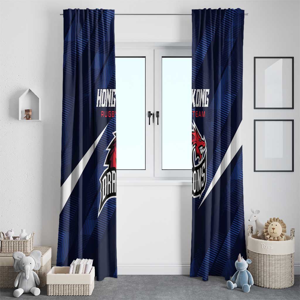 Hong Kong Rugby Window Curtain Dragons Go Champions